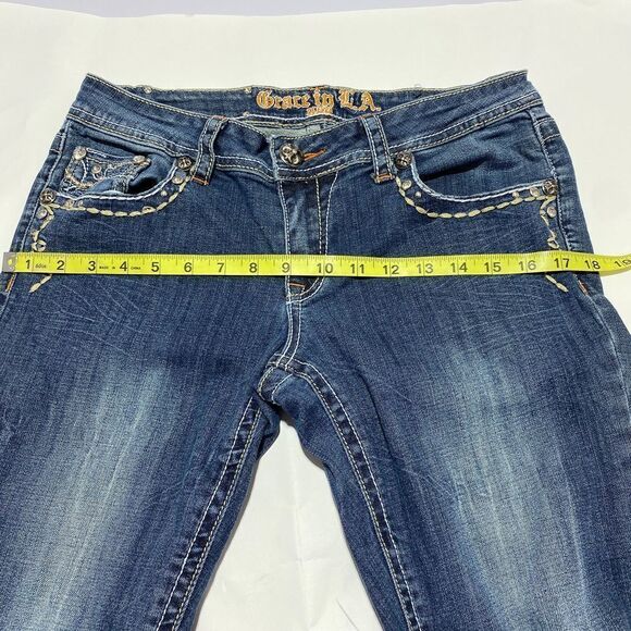 GRACE in LA Embellished Skinny Jeans sz 11 - Picture 4 of 15